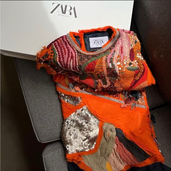 NWT ZARA BEADED DRESS LIMITED EDITION - Picture 6 of 14